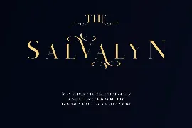 Salvalyn - Stylistic Serif Font