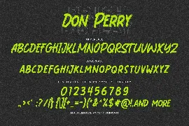 Don Perry - Brush Display Font