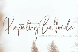 Kapethy Ballonde font