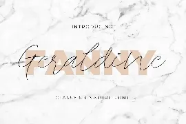 Geraldine - Classy Signature Font