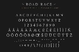 Road Race Font Family