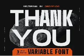 Meltbrown - Modern Industrial Font