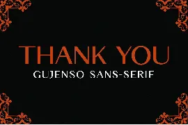 Gujenso Sans-Serif Font