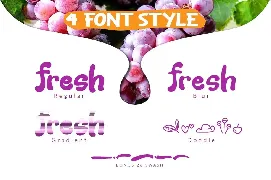 Fresh Grapes font