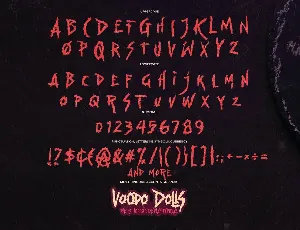 Voodo Dolls - This Is Horror Display Typeface font