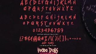 Voodo Dolls - This Is Horror Display Typeface font