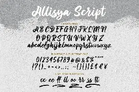 Allisya Brush Script font