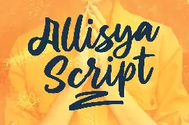 Allisya Brush Script font