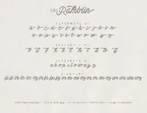 Ramblin Font Duo