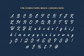 The Champione font