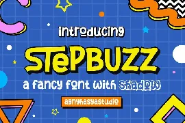 StepBuzz - A Playful Font