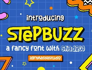 StepBuzz - A Playful Font