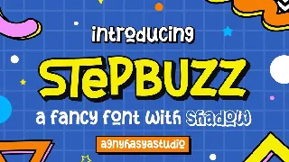 StepBuzz - A Playful Font