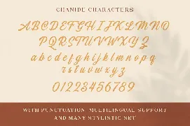 Chanide Script font