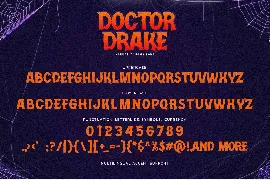 Doctor Drake - Horror Display Font