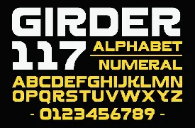 Girder 117 - A Modern Sans Serif Font