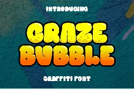 Craze Bubble - Thick Graffiti Font