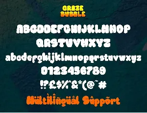 Craze Bubble - Thick Graffiti Font