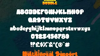 Craze Bubble - Thick Graffiti Font