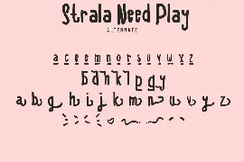 Strala Need Play - Cute And Fun Font