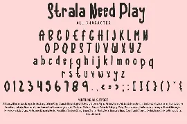 Strala Need Play - Cute And Fun Font