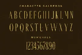 Galderon Display Serif Font