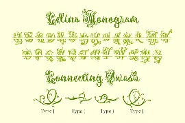 Celina - A Flourish Font