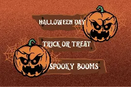 Spooky Booms font