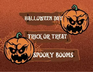 Spooky Booms font