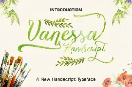 Vanessa handscript font