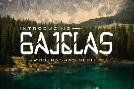 Gajelas modern sans serif font