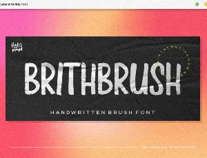 Brith Brush font