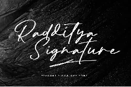 Radditya Signature - Elegant Handwritten Font