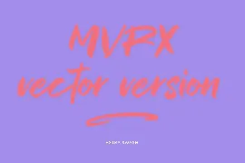 MVRX Maverix SVG Brush Font