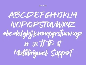 MVRX Maverix SVG Brush Font