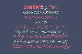 Lostfield Sans Font