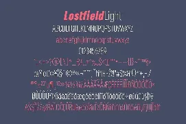 Lostfield Sans Font