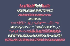 Lostfield Sans Font