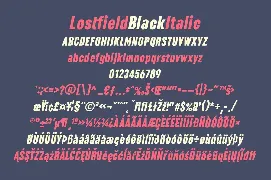 Lostfield Sans Font