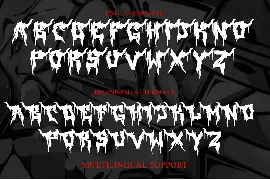 Foxes Storm - Black Metal Font