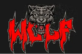 Foxes Storm - Black Metal Font