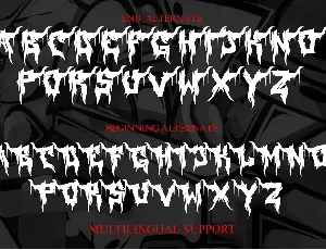 Foxes Storm - Black Metal Font