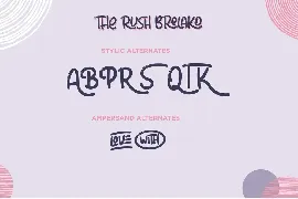 The Rush Brelako - Cartoon Font