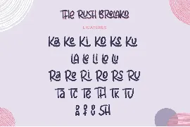 The Rush Brelako - Cartoon Font