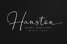 Hanston | Luxury Signature Font