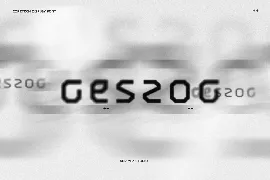 Geszog Digital Font