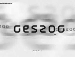 Geszog Digital Font