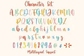 Rainbow - Handwritten Script Font