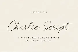 Charlie Script Font