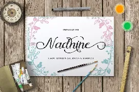 Nadhine Script font